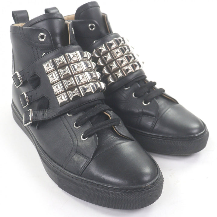 Great HERMES High cut sneakers Lenox Collier de Sian black 41.5