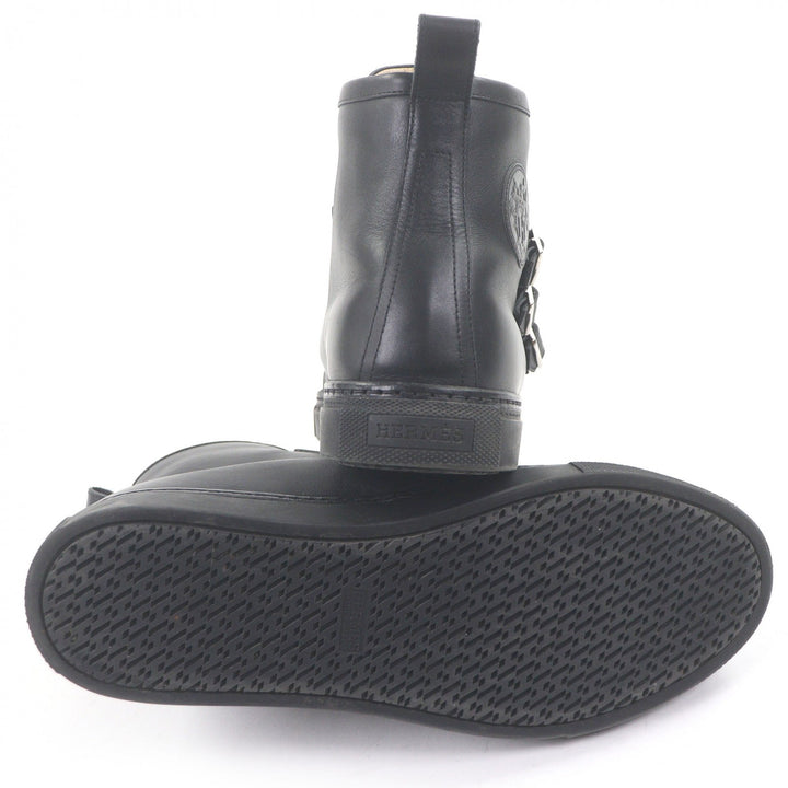 Great HERMES High cut sneakers Lenox Collier de Sian black 41.5