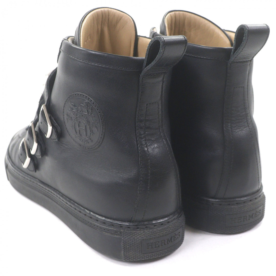 Great HERMES High cut sneakers Lenox Collier de Sian black 41.5