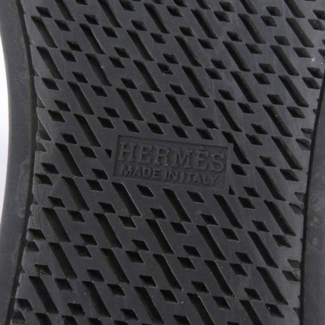 Great HERMES High cut sneakers Lenox Collier de Sian black 41.5