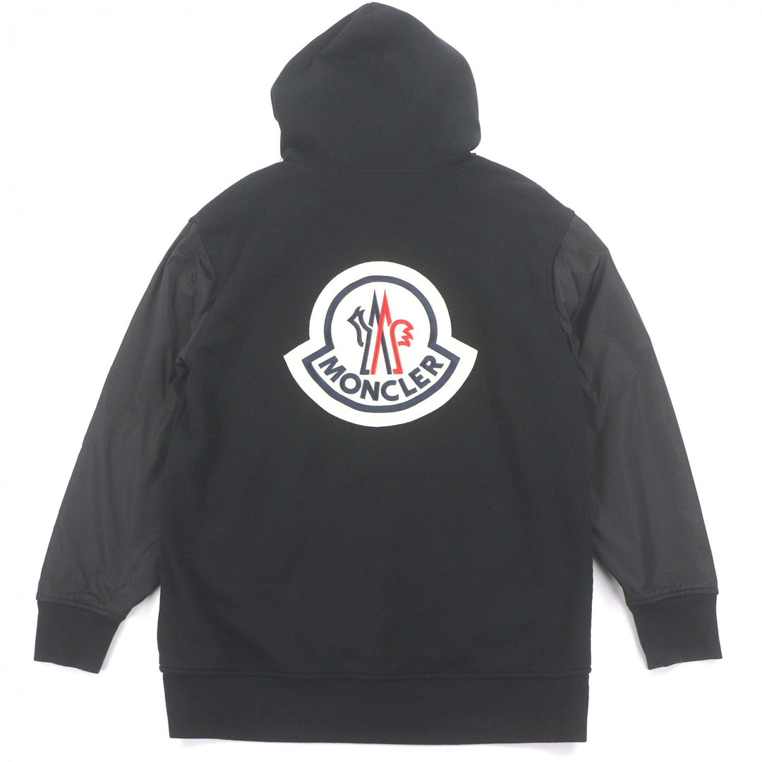 Great MONCLER hoodie MAGLIA GIROCOLLO Large back logo patch nylon