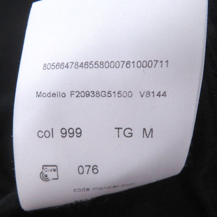 Great MONCLER hoodie MAGLIA GIROCOLLO Large back logo patch nylon