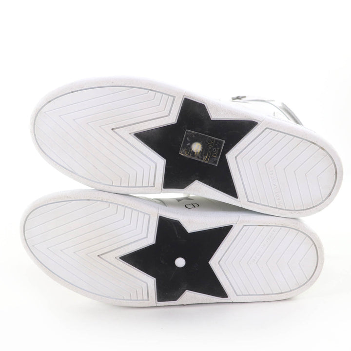 Great Christian Dior High cut sneakers DIOR STAR white leather Women 36.5