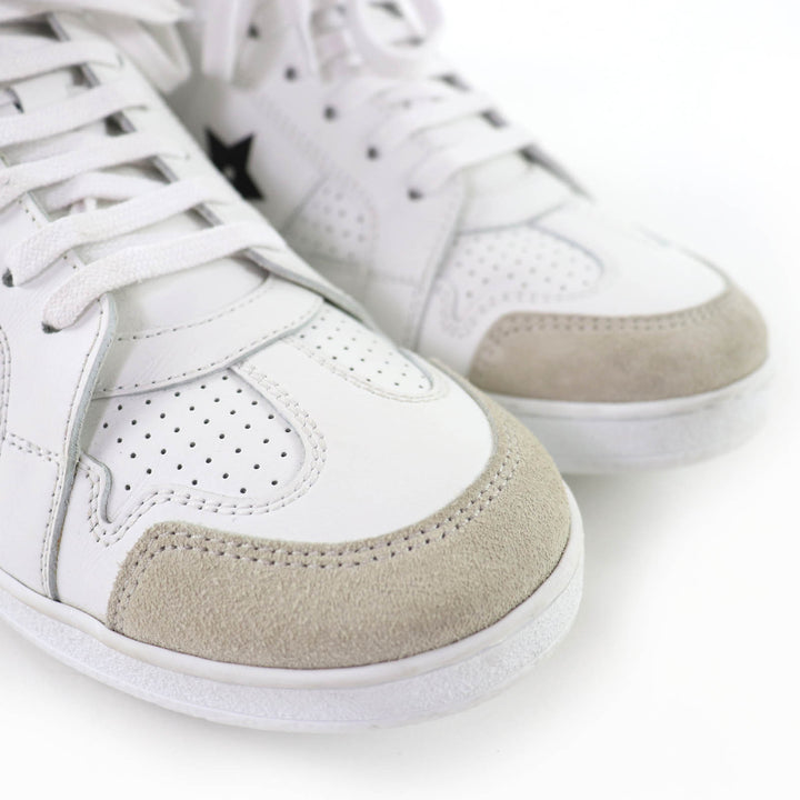 Great Christian Dior High cut sneakers DIOR STAR white leather Women 36.5