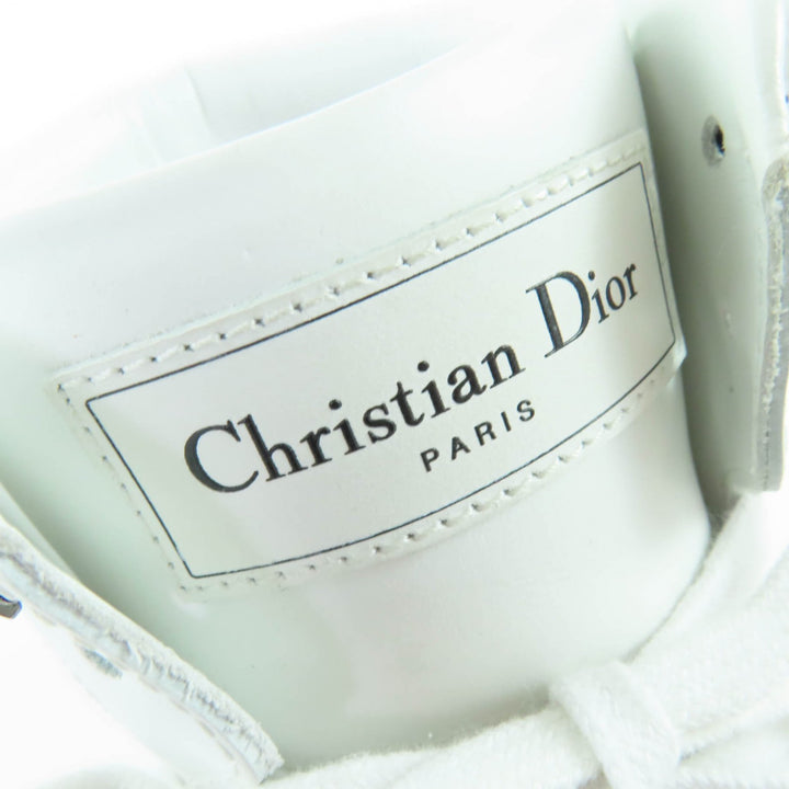 Great Christian Dior High cut sneakers DIOR STAR white leather Women 36.5
