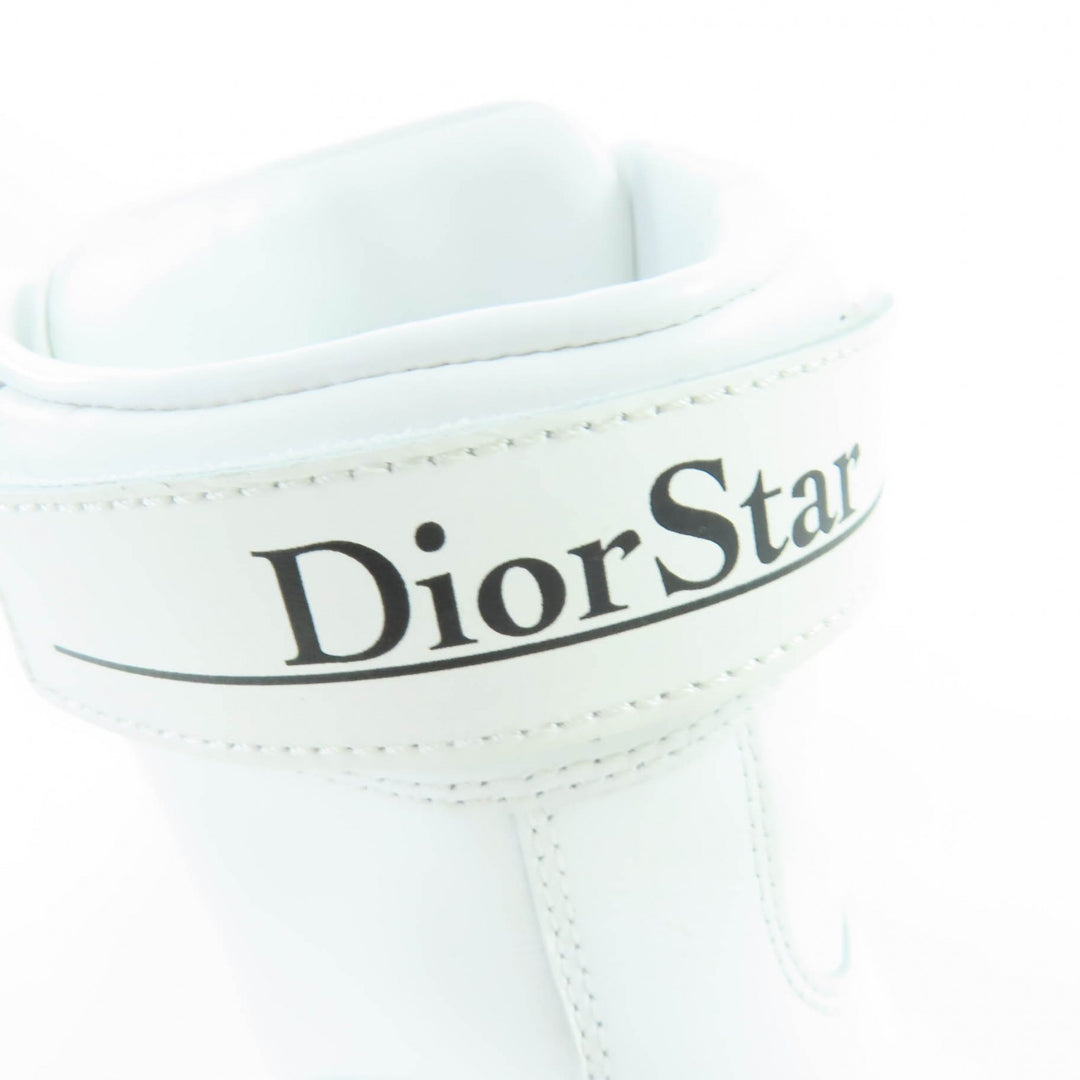 Great Christian Dior High cut sneakers DIOR STAR white leather Women 36.5