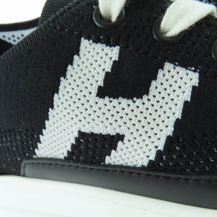 Pristine HERMES Low cut sneakers deep H logo leather black leather Women 36