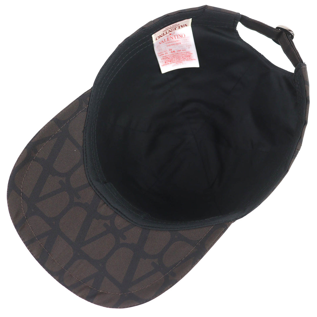 Pristine Valentino Garavani V Logo Signature Hat Baseball Cap silk 2Y0HDA10STB