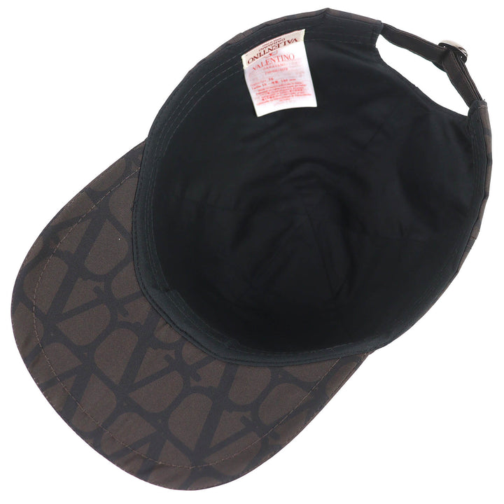 Pristine Valentino Garavani V Logo Signature Hat Baseball Cap silk 2Y0HDA10STB