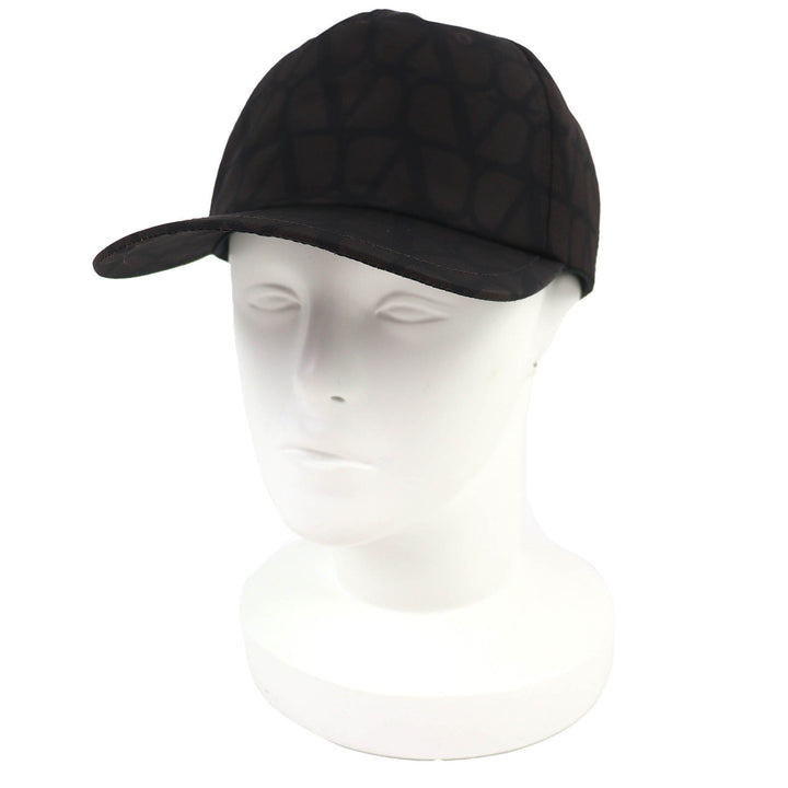 Pristine Valentino Garavani V Logo Signature Hat Baseball Cap silk 2Y0HDA10STB