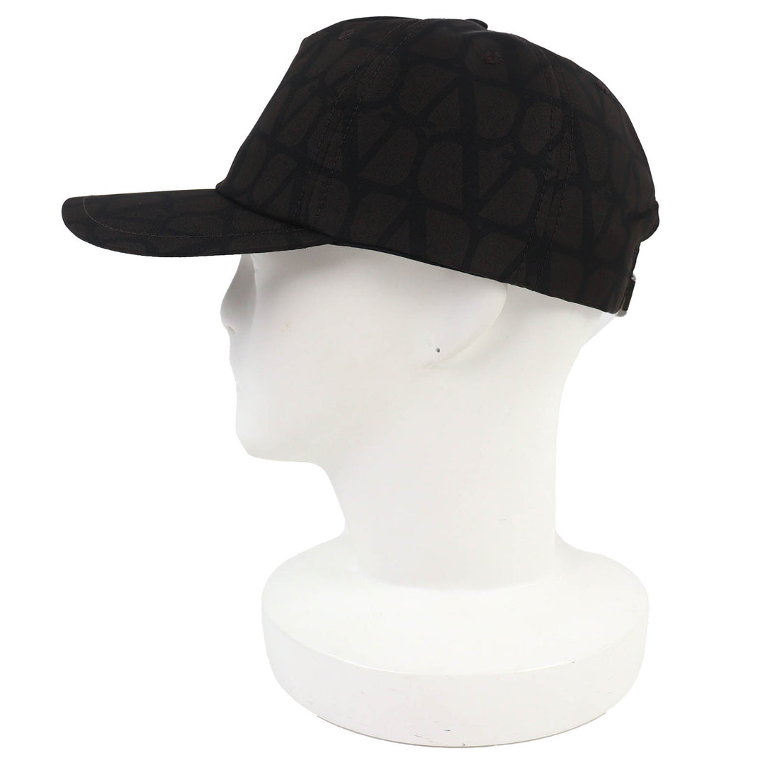 Pristine Valentino Garavani V Logo Signature Hat Baseball Cap silk 2Y0HDA10STB