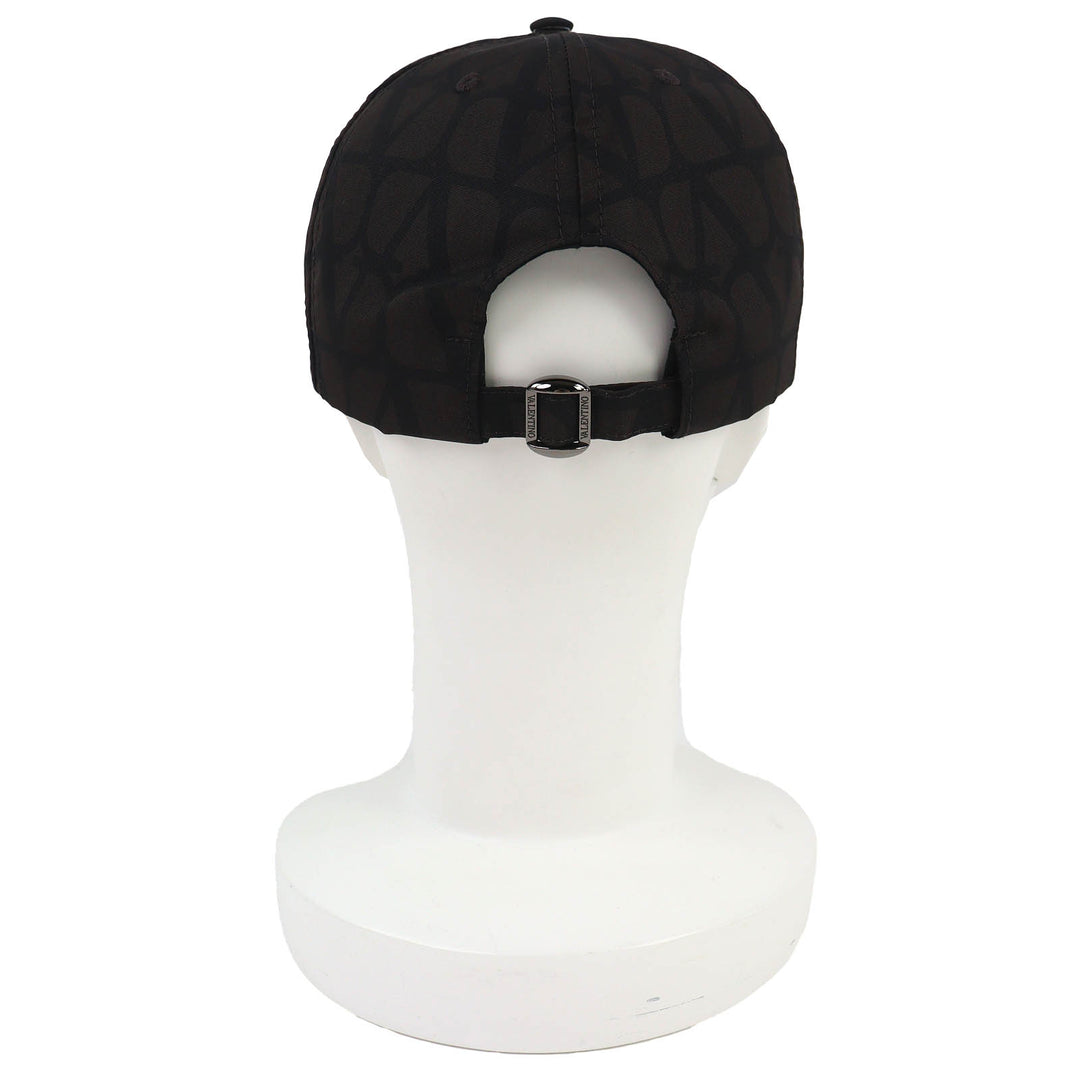 Pristine Valentino Garavani V Logo Signature Hat Baseball Cap silk 2Y0HDA10STB