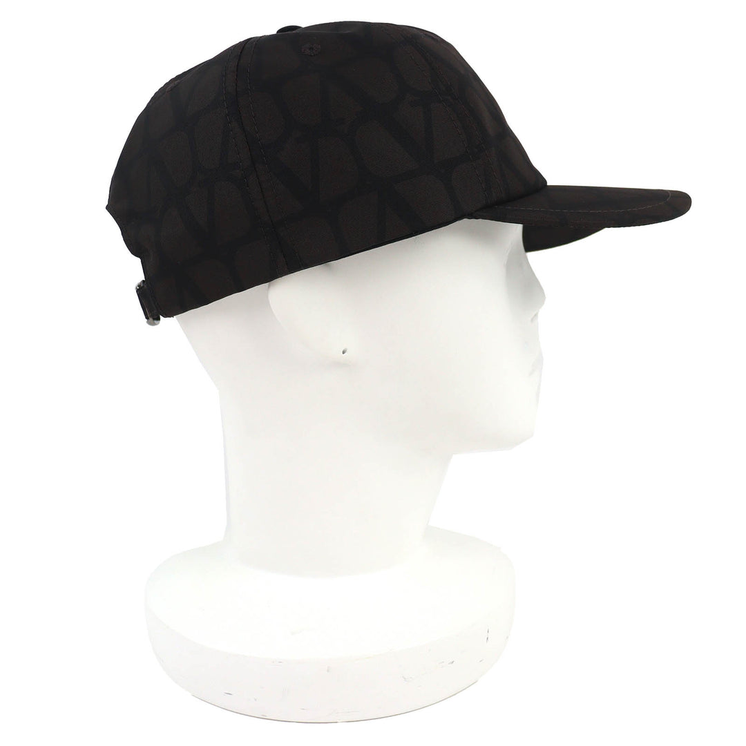 Pristine Valentino Garavani V Logo Signature Hat Baseball Cap silk 2Y0HDA10STB