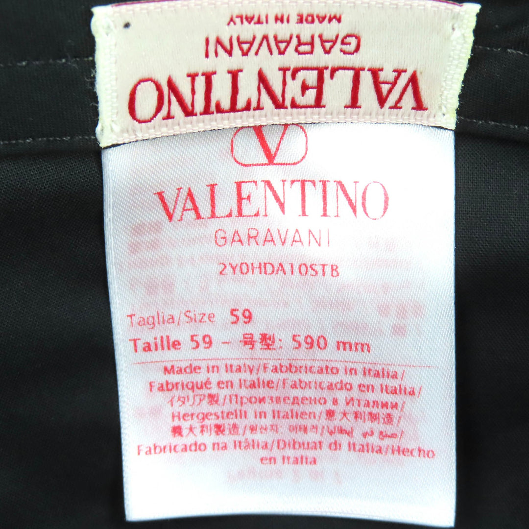 Pristine Valentino Garavani V Logo Signature Hat Baseball Cap silk 2Y0HDA10STB
