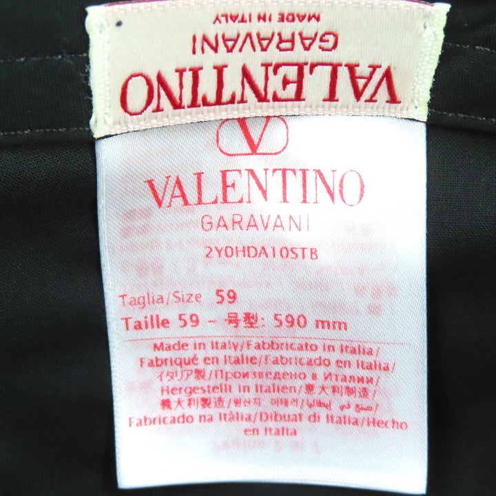 Pristine Valentino Garavani V Logo Signature Hat Baseball Cap silk 2Y0HDA10STB