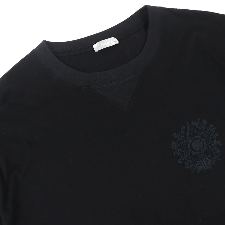 Great DIOR Short sleeve T-shirt Star logo embroidered crew neck XXL 243J685C0677