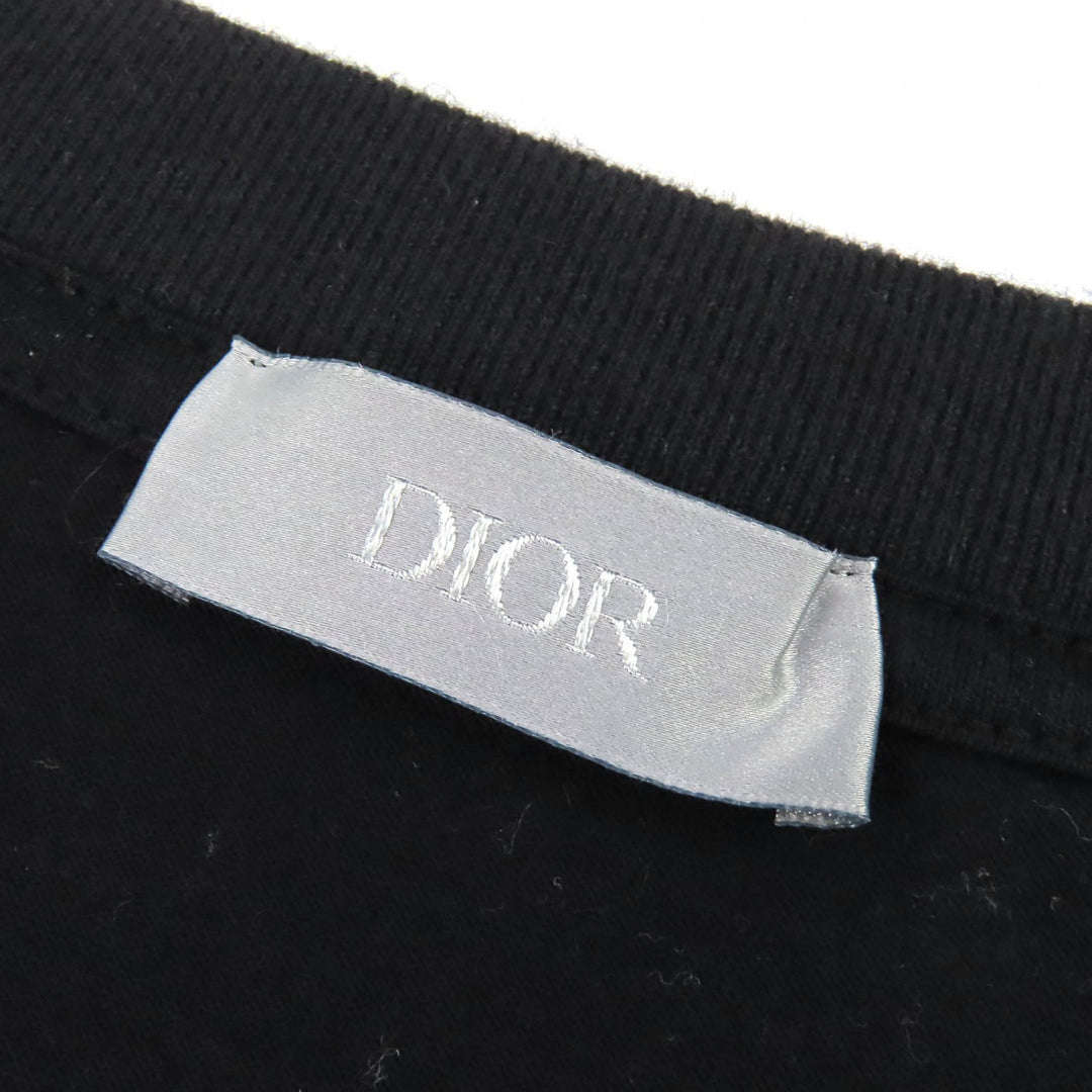 Great DIOR Short sleeve T-shirt Star logo embroidered crew neck XXL 243J685C0677