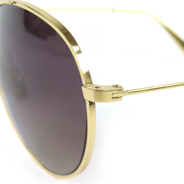 Excellent CELINE sunglasses Two Bridges Teardrop gold cotton mens CL40062U