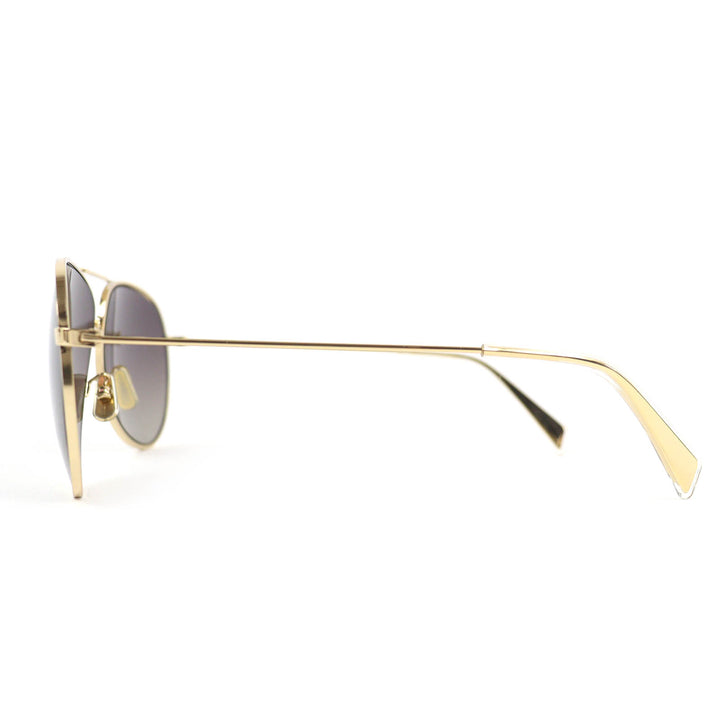 Excellent CELINE sunglasses Two Bridges Teardrop gold cotton mens CL40062U