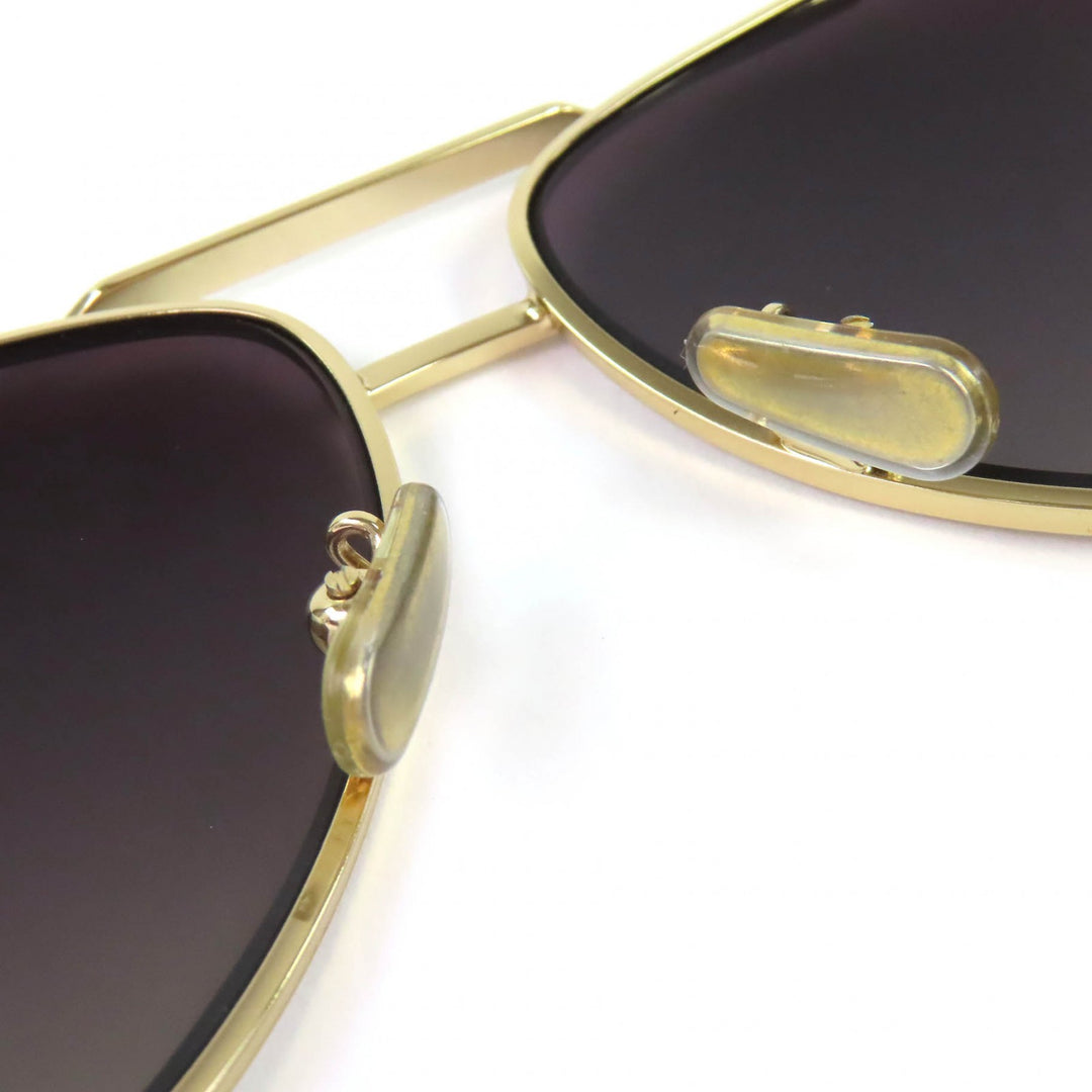 Excellent CELINE sunglasses Two Bridges Teardrop gold cotton mens CL40062U