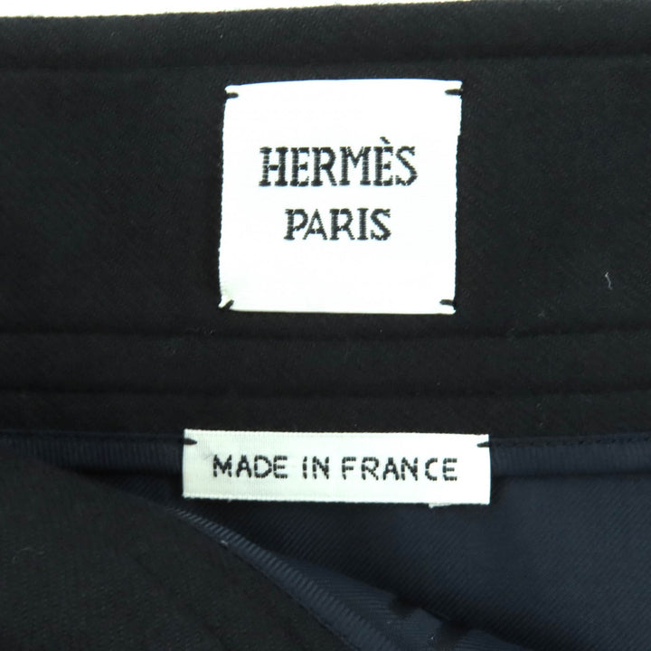 Excellent HERMES skirt black wool Women 38 2H0304DN