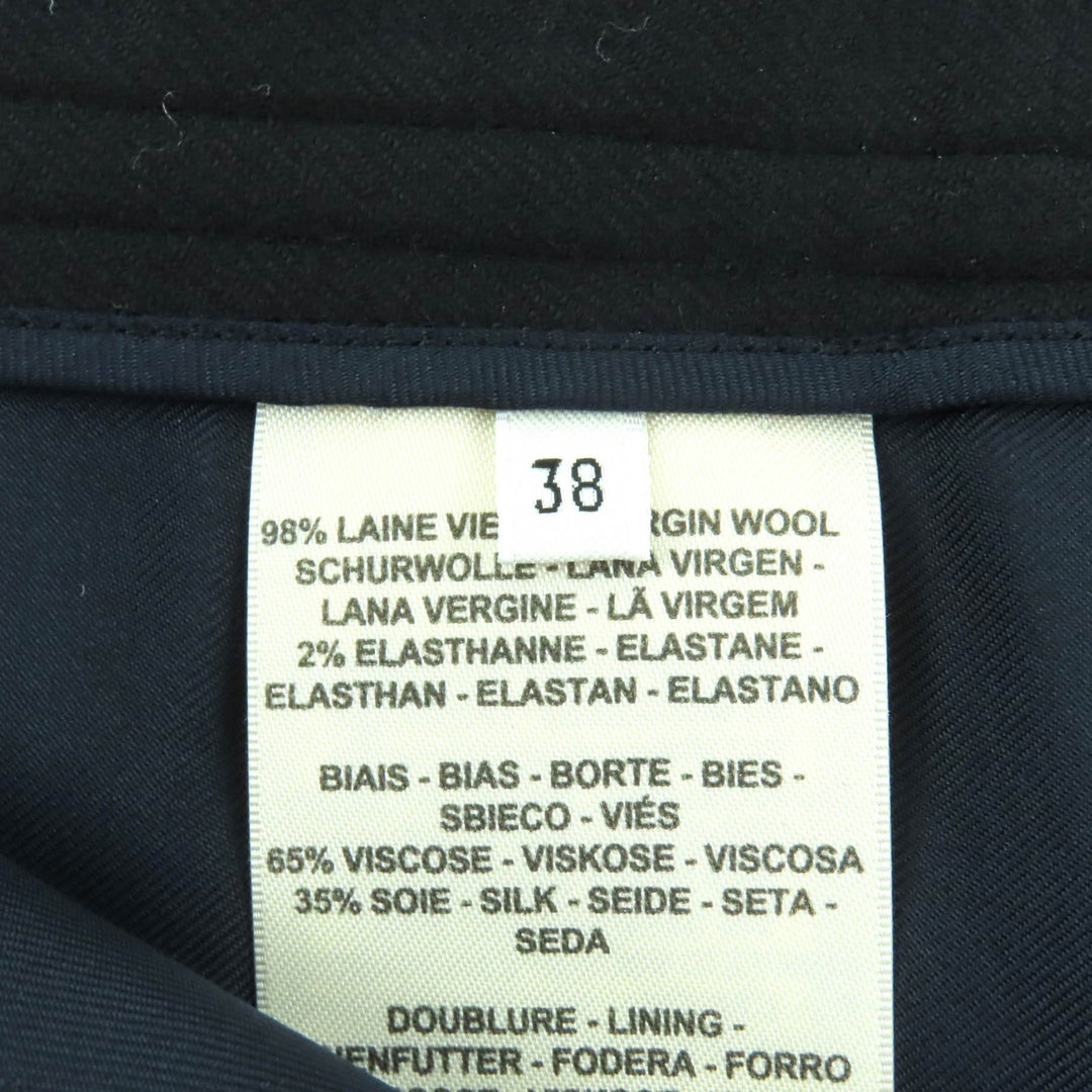 Excellent HERMES skirt black wool Women 38 2H0304DN