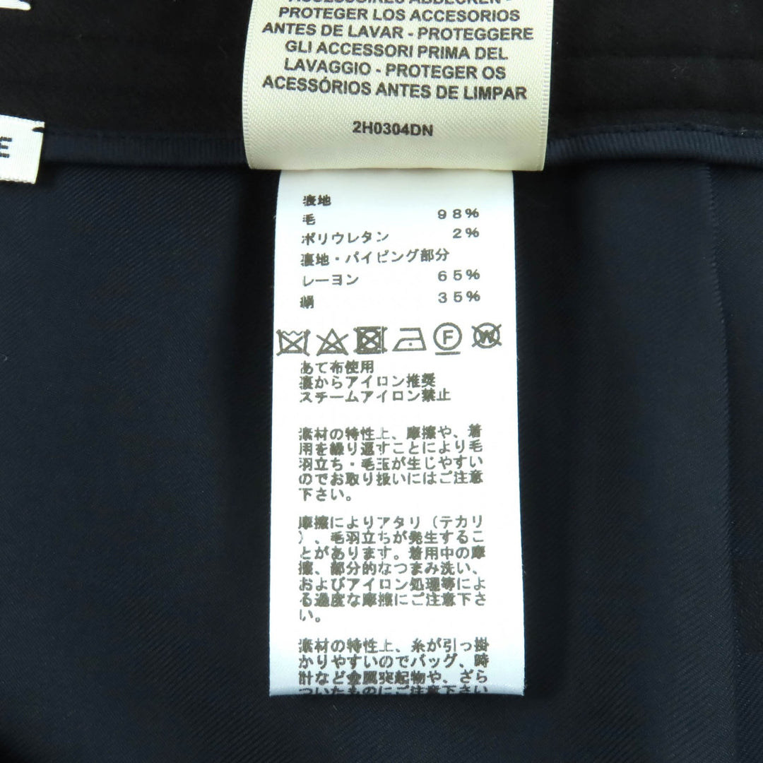 Excellent HERMES skirt black wool Women 38 2H0304DN