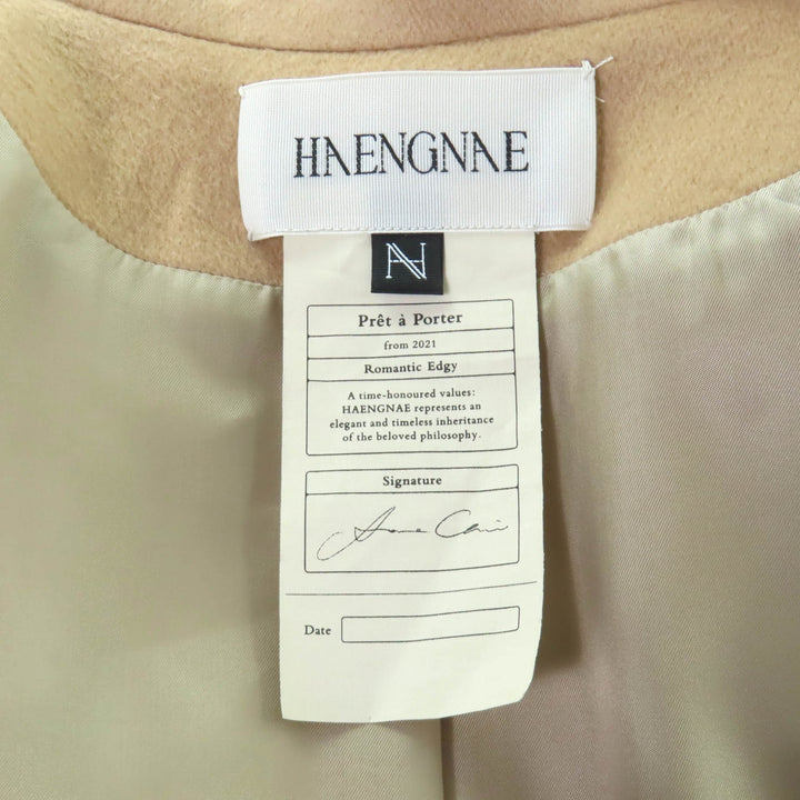 Pristine HAENGNAE coat AMAGO COAT Camel cashmere Women F