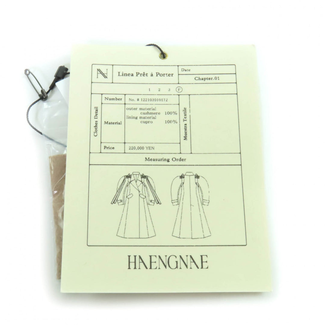 Pristine HAENGNAE coat AMAGO COAT Camel cashmere Women F