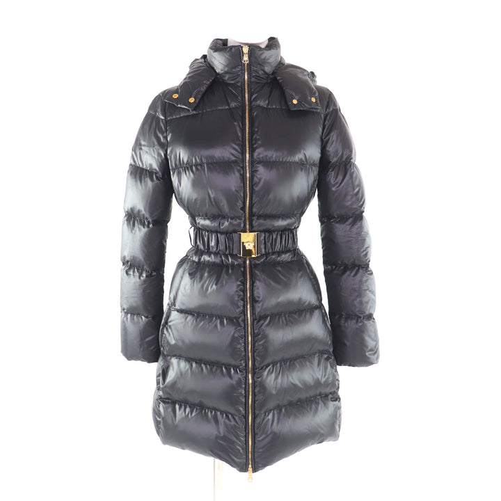 Excellent VERSACE down coat black polyester Women 36 1007656