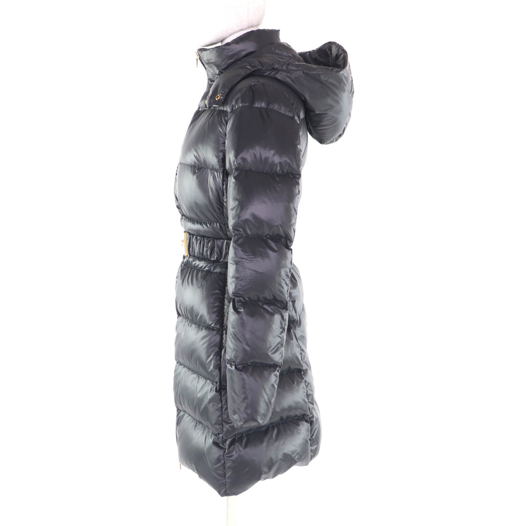 Excellent VERSACE down coat black polyester Women 36 1007656