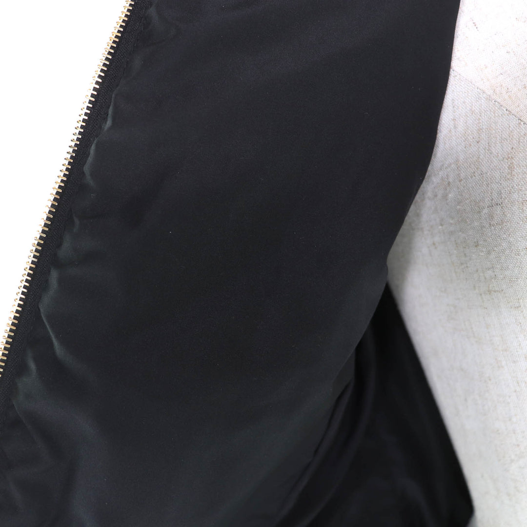 Excellent VERSACE down coat black polyester Women 36 1007656