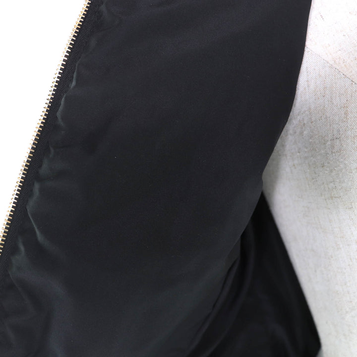 Excellent VERSACE down coat black polyester Women 36 1007656