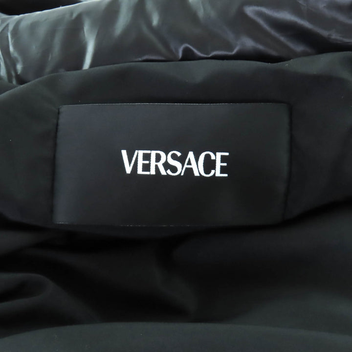 Excellent VERSACE down coat black polyester Women 36 1007656