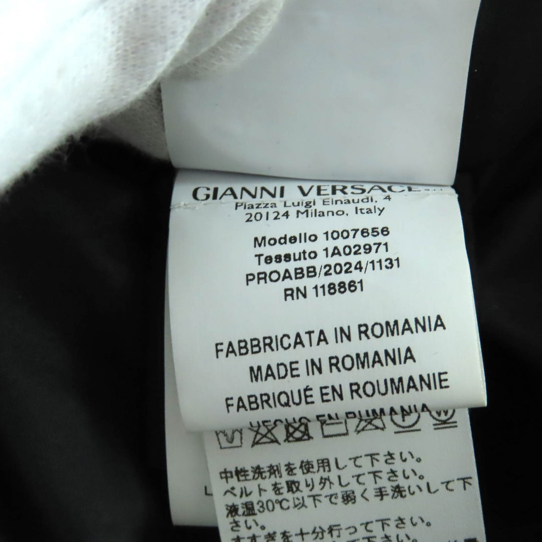 Excellent VERSACE down coat black polyester Women 36 1007656