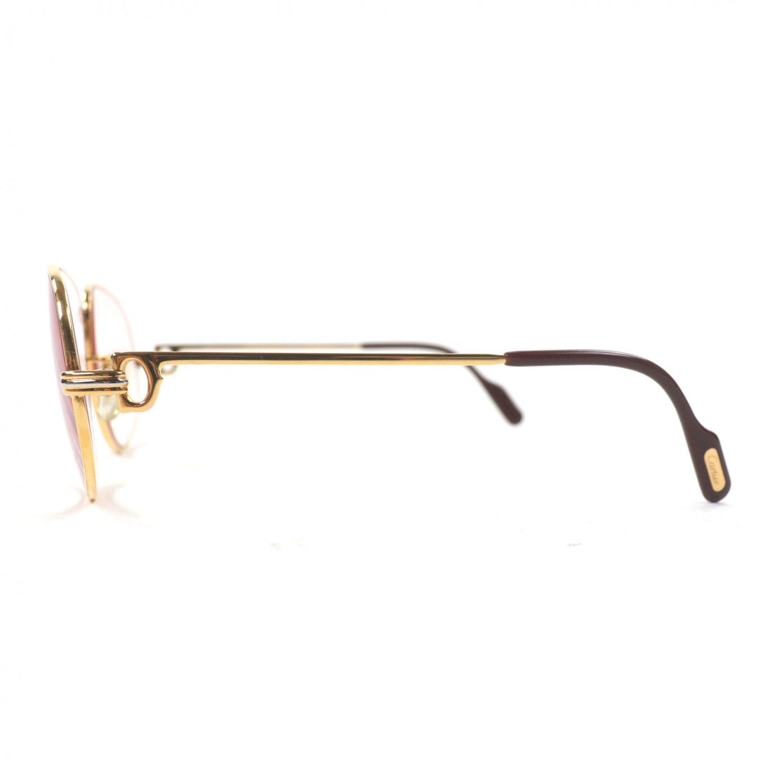 Excellent Cartier sunglasses Trinity Logo Metal Eyewear gold mens