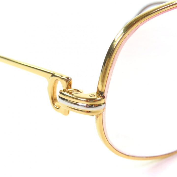 Excellent Cartier sunglasses Trinity Logo Metal Eyewear gold mens