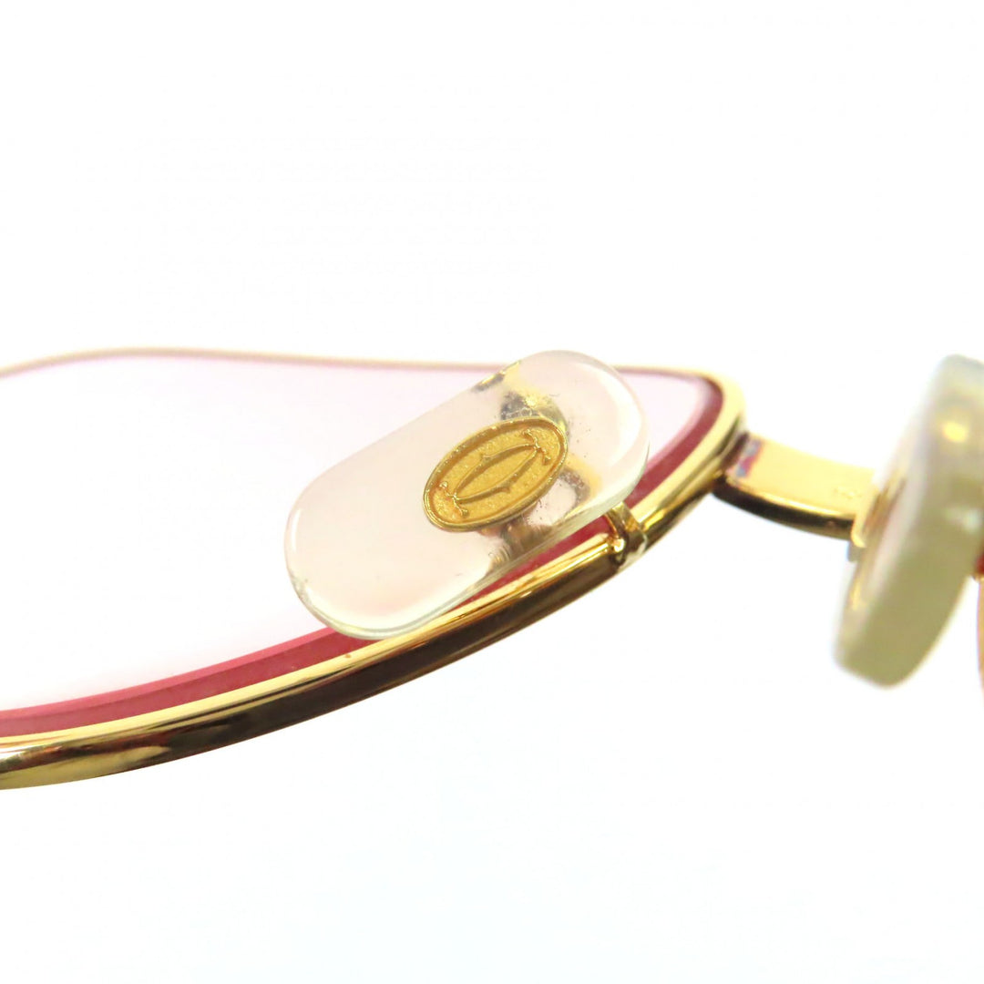 Excellent Cartier sunglasses Trinity Logo Metal Eyewear gold mens