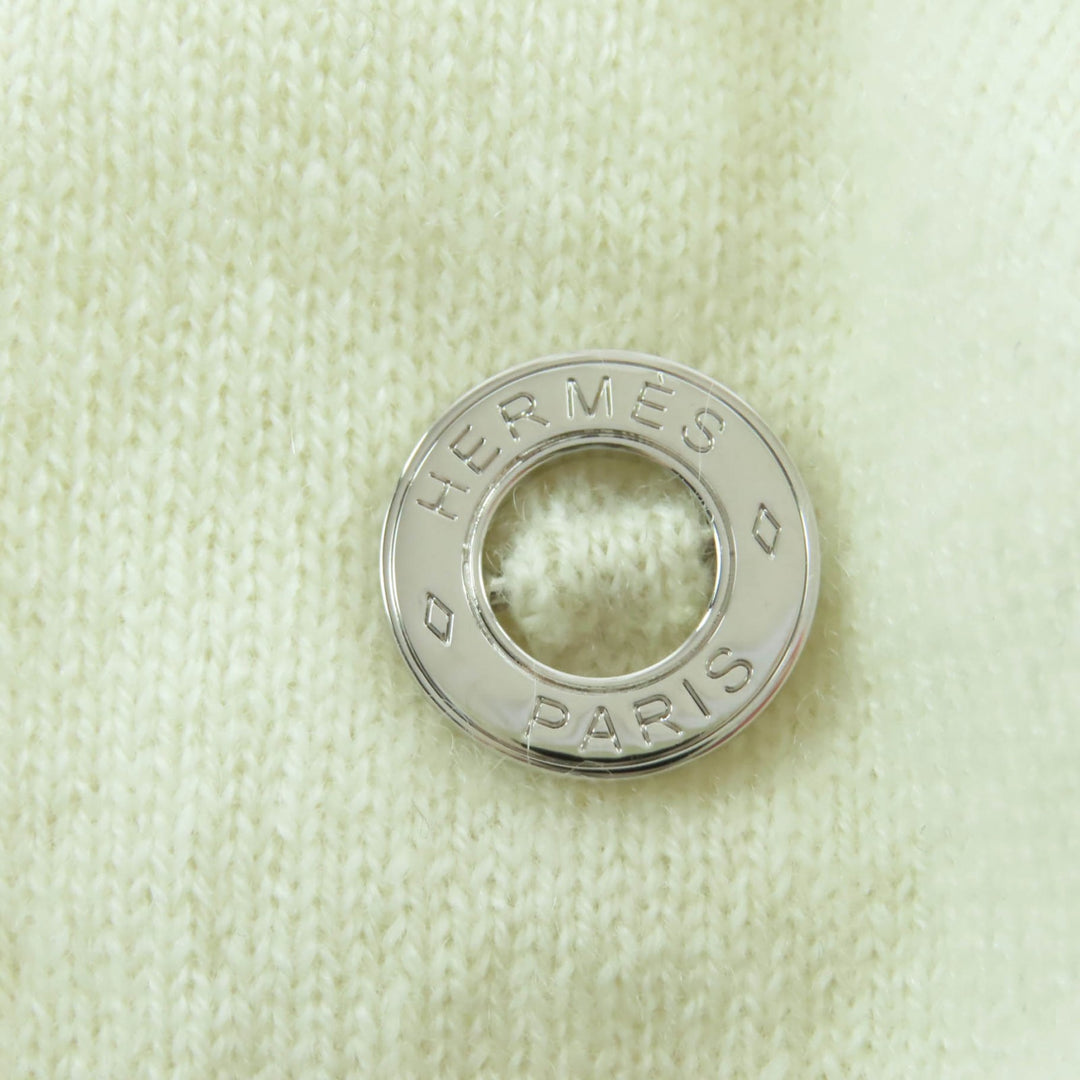 Pristine HERMES knit white cashmere Women 40 2E26358D1