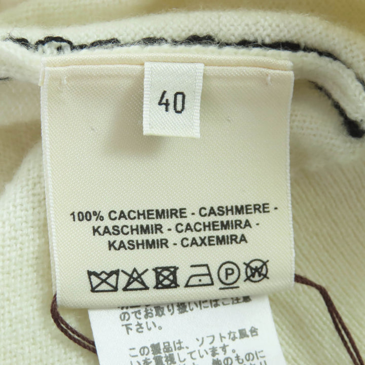 Pristine HERMES knit white cashmere Women 40 2E26358D1