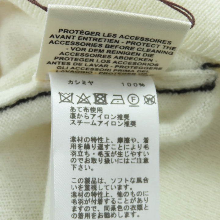Pristine HERMES knit white cashmere Women 40 2E26358D1
