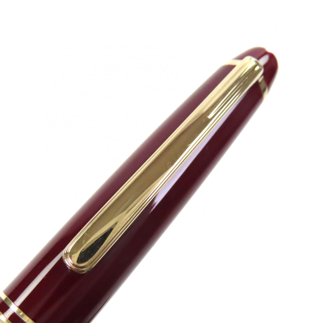 Great MONTBLANC fountain pen Meisterstück Classic white star Bordeaux 14K mens