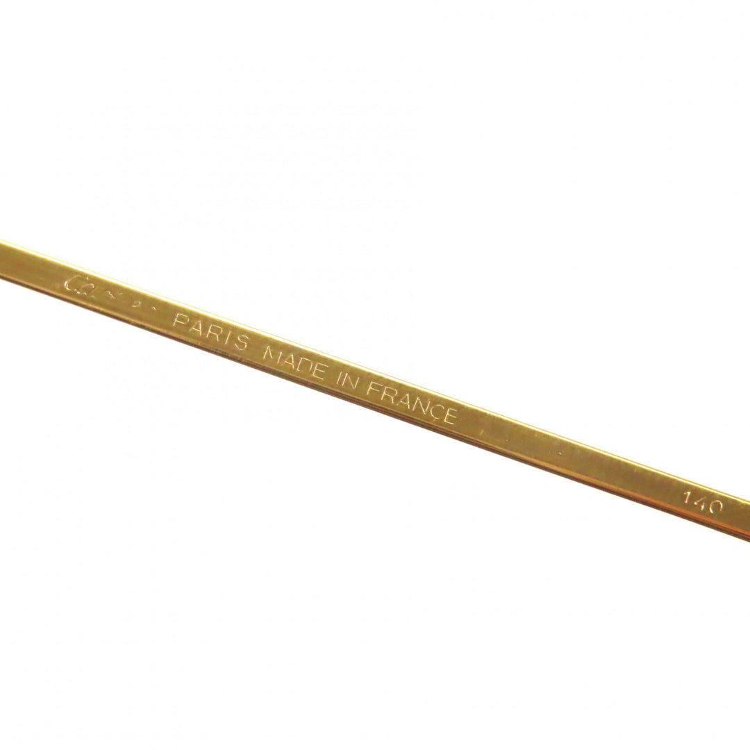 Great Cartier sunglasses Trinity Two-bridge logo Metal gold mens