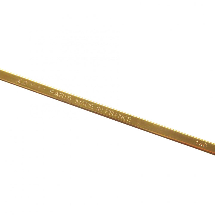 Great Cartier sunglasses Trinity Two-bridge logo Metal gold mens