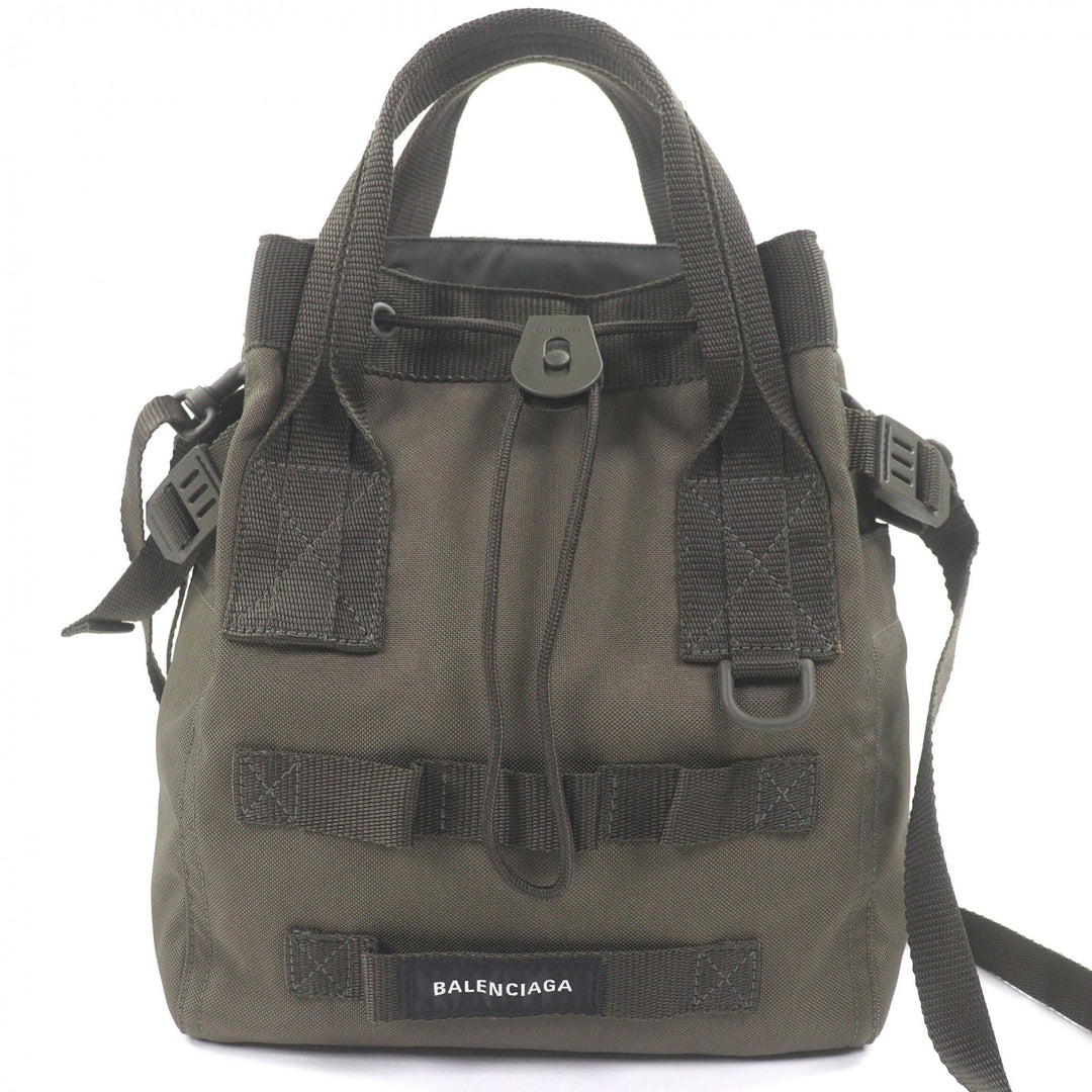 Great BALENCIAGA Shoulder Bag ARMY 2WAY handbag khaki