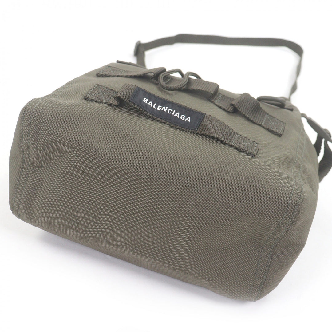 Great BALENCIAGA Shoulder Bag ARMY 2WAY handbag khaki