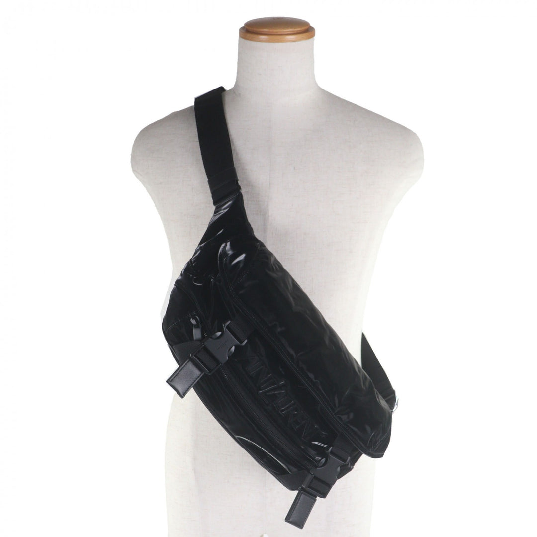 Excellent SAINT LAURENT PARIS Sling bag Embroidery black Nylon mens 758258