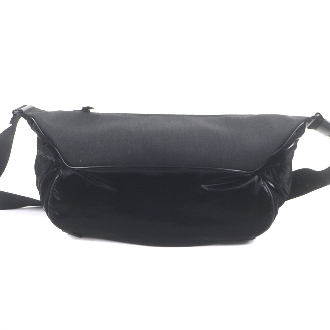 Excellent SAINT LAURENT PARIS Sling bag Embroidery black Nylon mens 758258