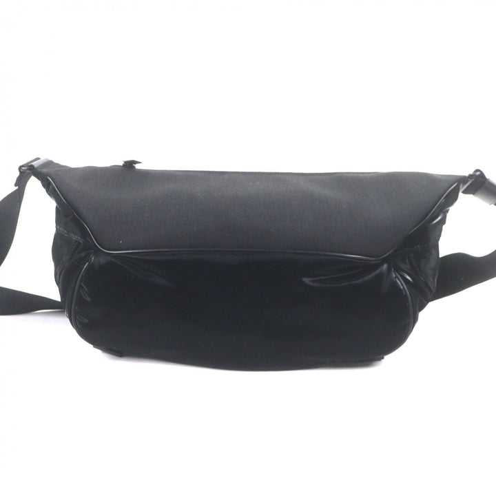 Excellent SAINT LAURENT PARIS Sling bag Embroidery black Nylon mens 758258