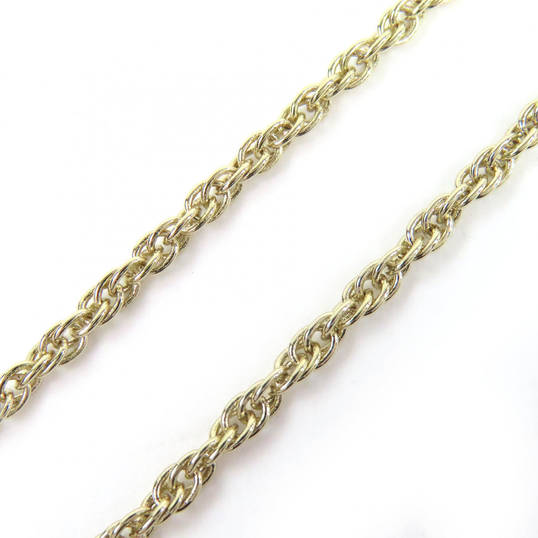 Excellent CHANEL Necklace COCO Mark Rhinestone Chain gold Women B25S